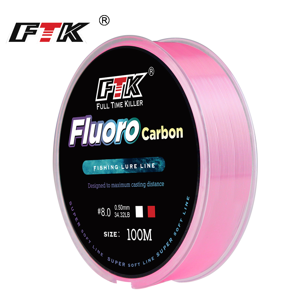 Fluorocarbon Line - FTK 100m 4.13-34.32LB Florokarbon Balıkçılık Misinası