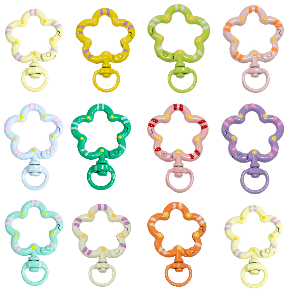 Fishing Swivel Connector - 5 adet Çiçek Metal Istakoz Pençe