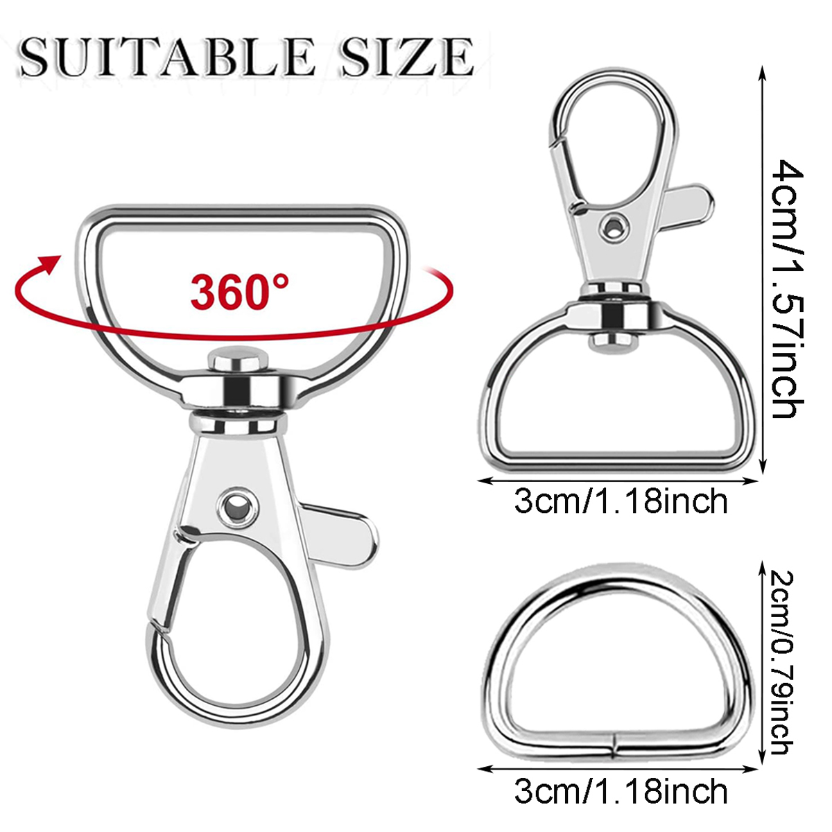 10/20 Set Büyük D Klipsli Döne - Fishing Swivel Connector incelemesi ve fiyatı