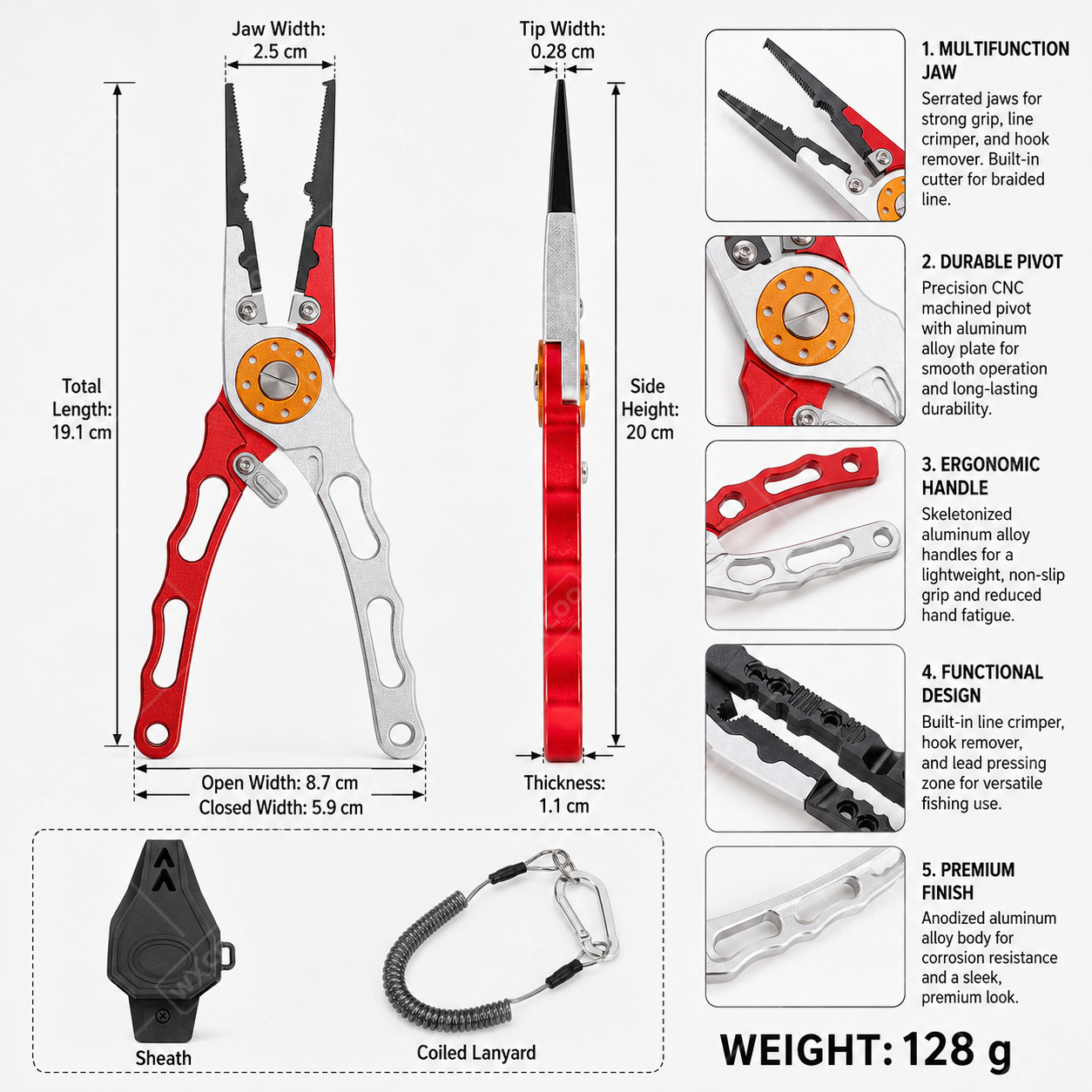 WXCOO Ayrık Halka Pense, Kanca - Saltwater Fishing Hook incelemesi ve fiyatı