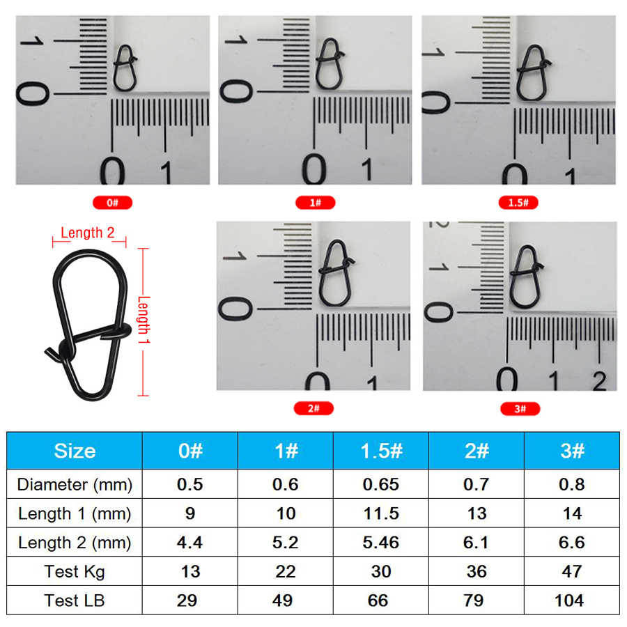 50 adet Crankbait Snaps Paslan - Fishing Swivel Connector incelemesi ve fiyatı
