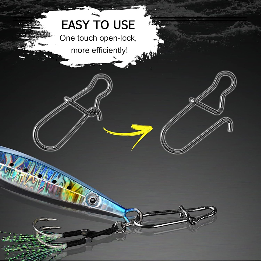 50 adet Crankbait Snaps Paslan - Fishing Swivel Connector incelemesi ve fiyatı
