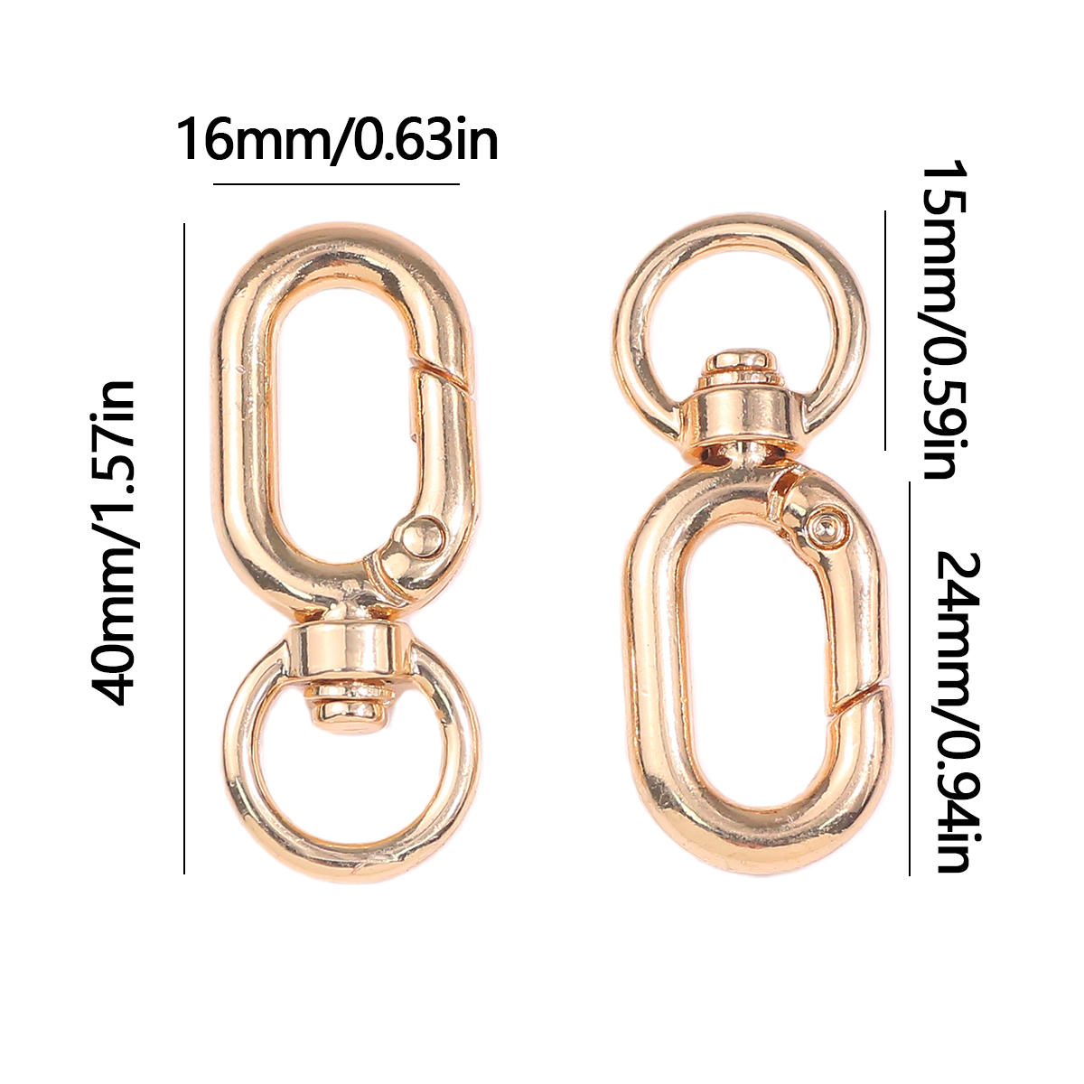 40x16mm Çok Renkli Alaşımlı Ov - Fishing Swivel Connector incelemesi ve fiyatı