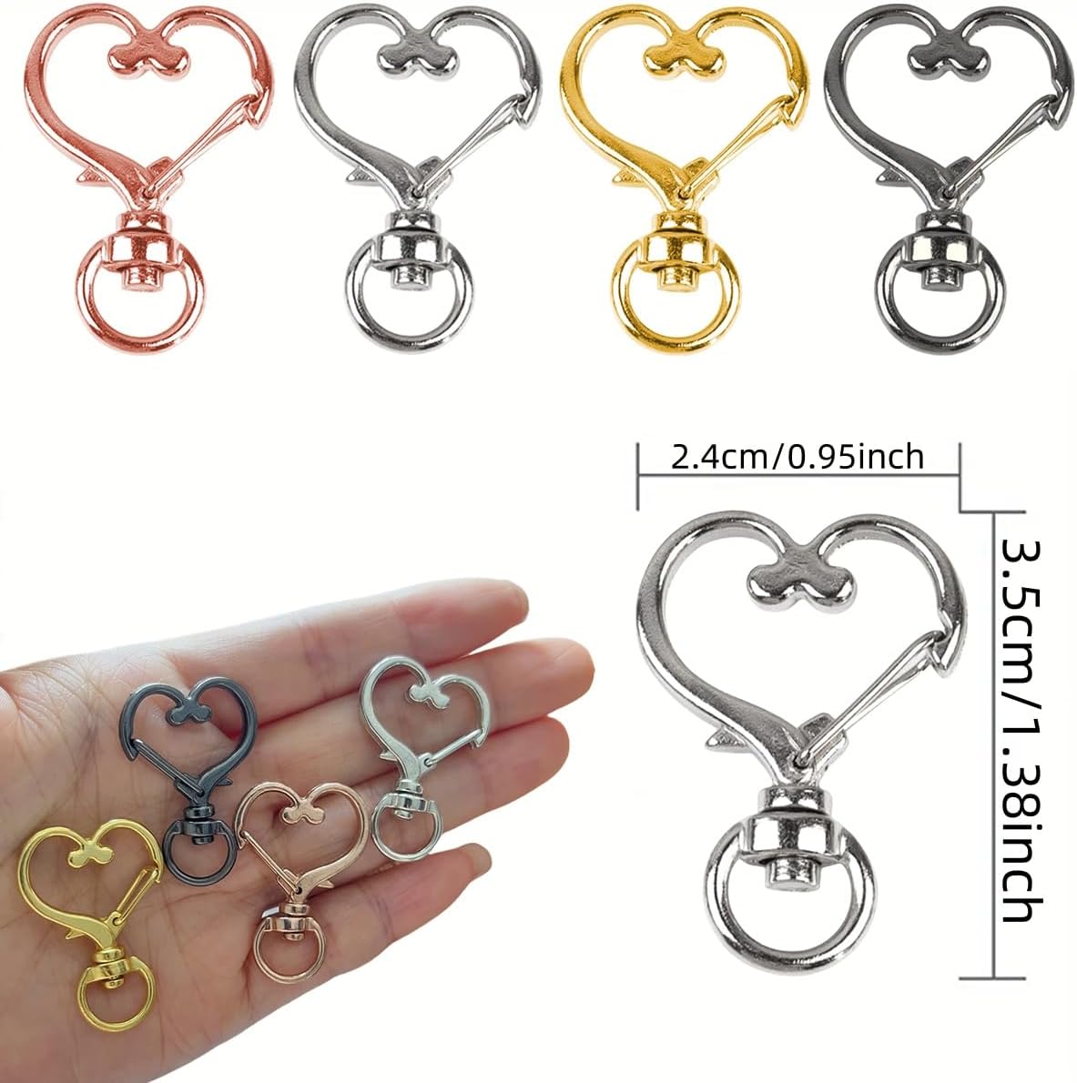 5/10/15/25/40/60 adet kalp şek - Fishing Swivel Connector incelemesi ve fiyatı